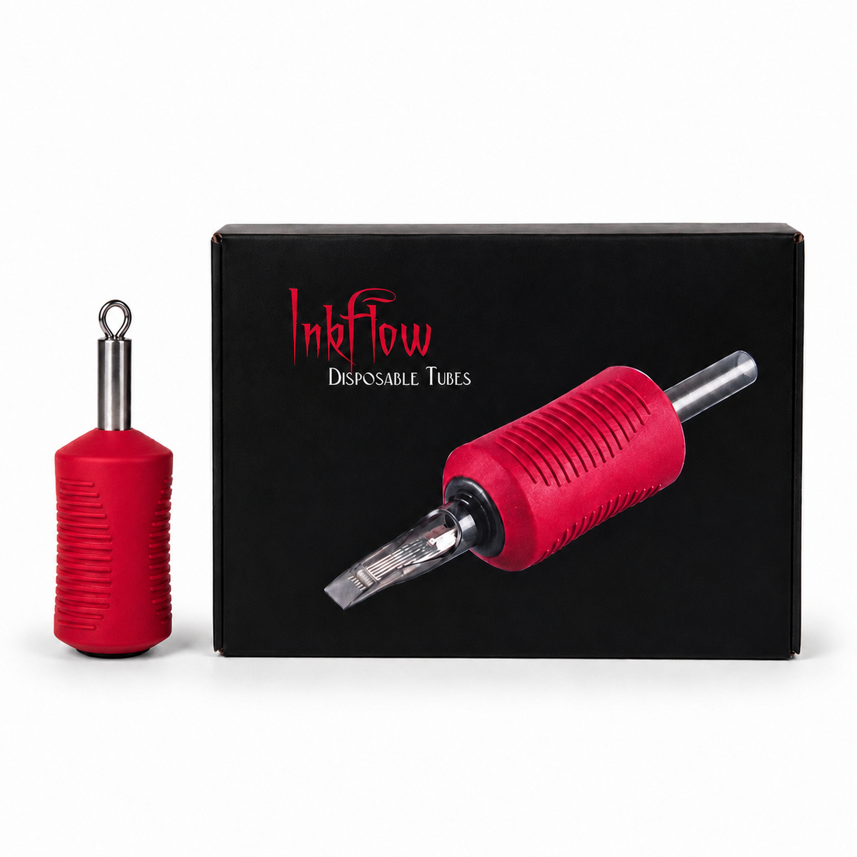Rura, uchwyt, na kartridż - ELITE InkFlow Cartridge Grips Red 30mm - 1szt
