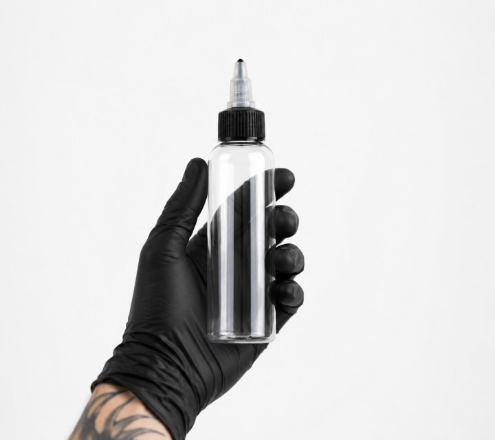 Butelka pusta plastikowa z dozownikiem typu twist – transparentna - 120ml