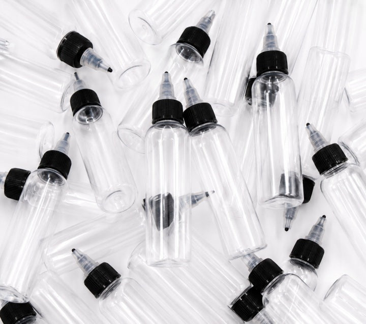 Butelka pusta plastikowa z dozownikiem typu twist – transparentna - 120ml