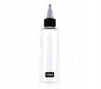 Butelka pusta plastikowa z dozownikiem typu twist – transparentna - 120ml