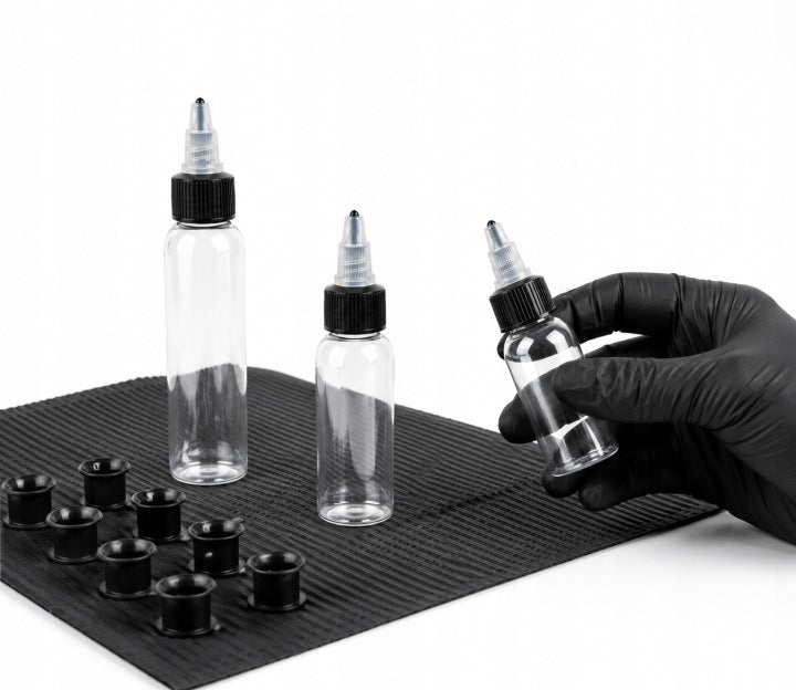 Butelka pusta plastikowa z dozownikiem typu twist – transparentna - 30ml