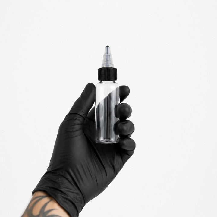 Butelka pusta plastikowa z dozownikiem typu twist – transparentna - 60ml