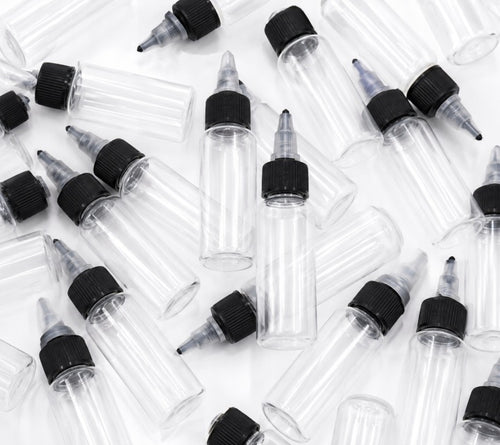 Butelka pusta plastikowa z dozownikiem typu twist – transparentna - 60ml