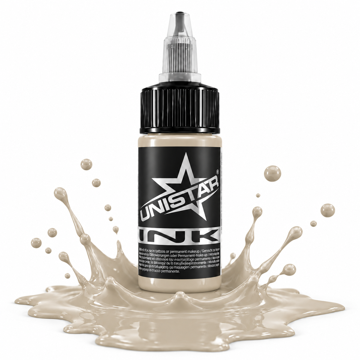 Beżowa farba, tusz do tatuażu - UNISTAR INK - Tan 30ml (Reach)