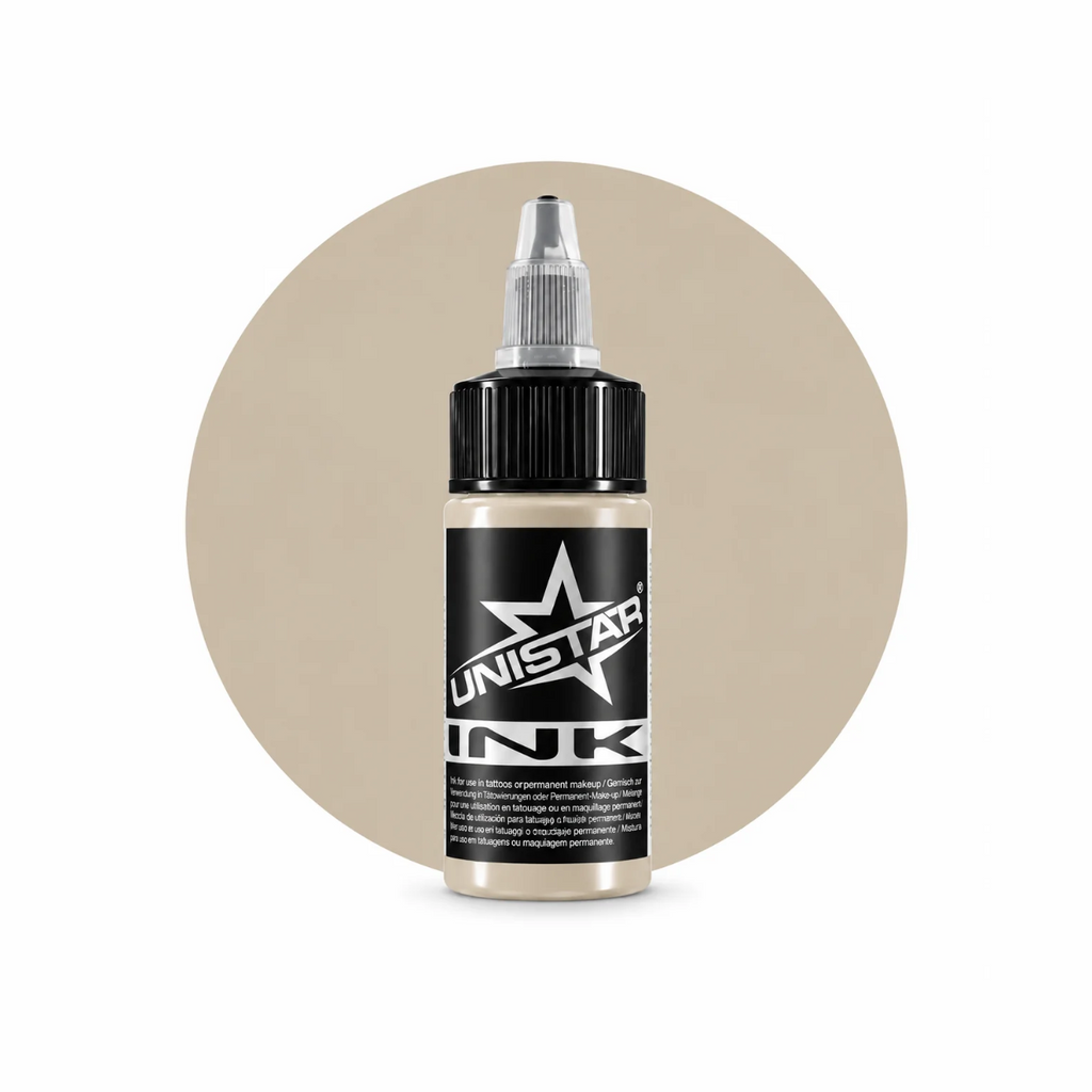 Beżowa farba, tusz do tatuażu - UNISTAR INK - Tan 30ml (Reach)