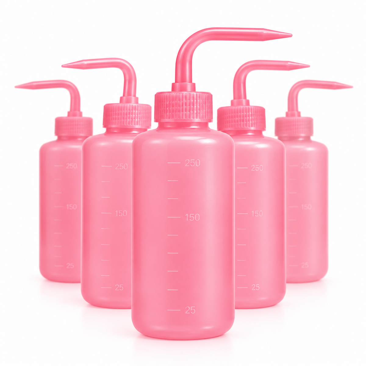 Tryskawka do przemywania tatuażu 250 ml LDPE – różowa – zdjęcie 5