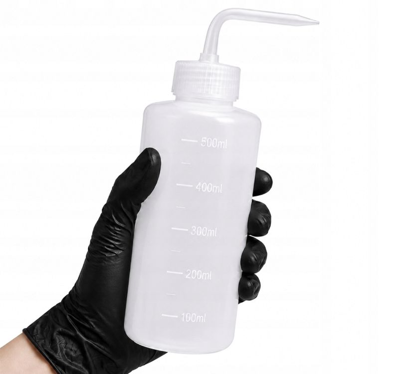 Tryskawka do przemywania tatuażu 500ml – Butelka do Przemywania Tattoo LDPE