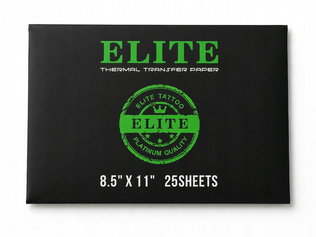 Kalka Thermal do odbijania wzoru tatuażu na skórze - ELITE - zestaw 25 szt.