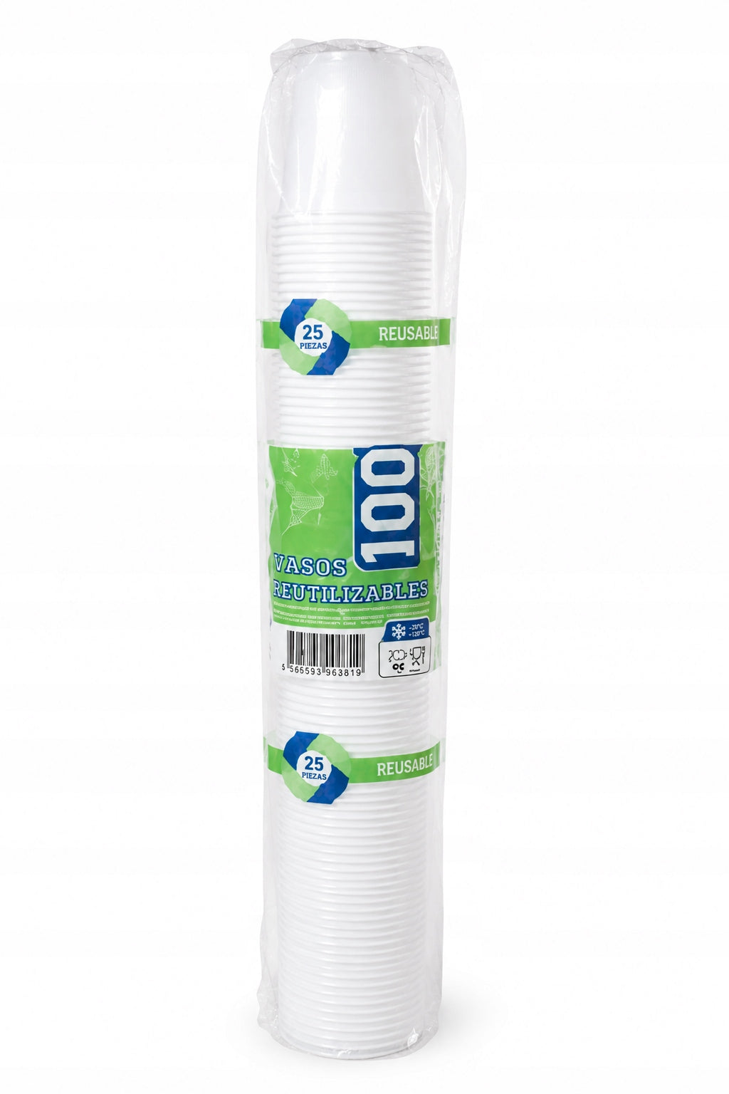 Kubki jednorazowe plastikowe 80ml /100szt/ na wodę do płukania kartridży