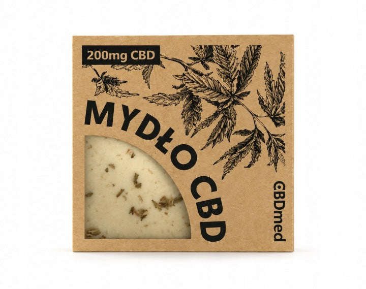 Mydło Konopne CBD 200mg Naturalne Mydło do Twarzy i Ciała CBDmed 100g