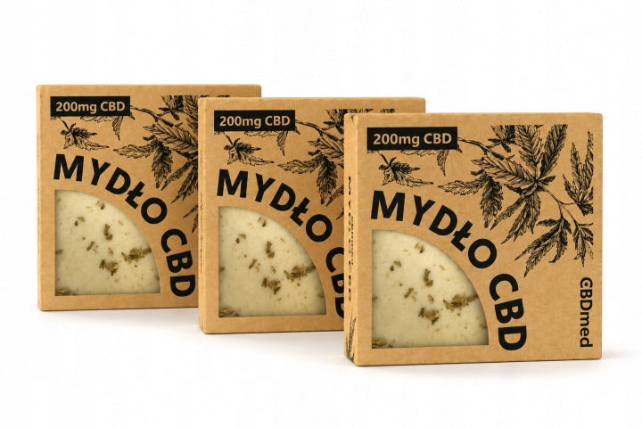 Mydło Konopne CBD 200mg Naturalne Mydło do Twarzy i Ciała CBDmed 100g