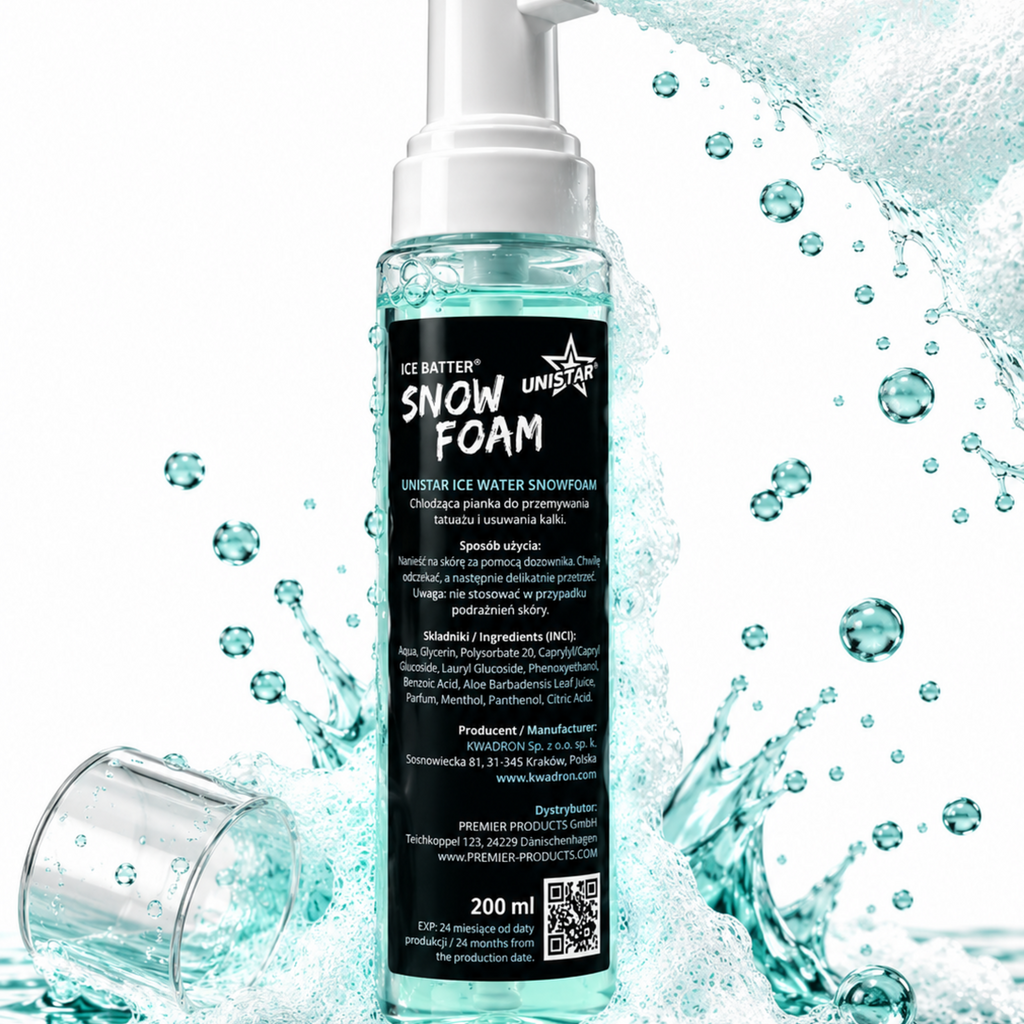 Unistar Ice Water Foam - pianka myjąca chłodząca - 200ml – zdjęcie 4