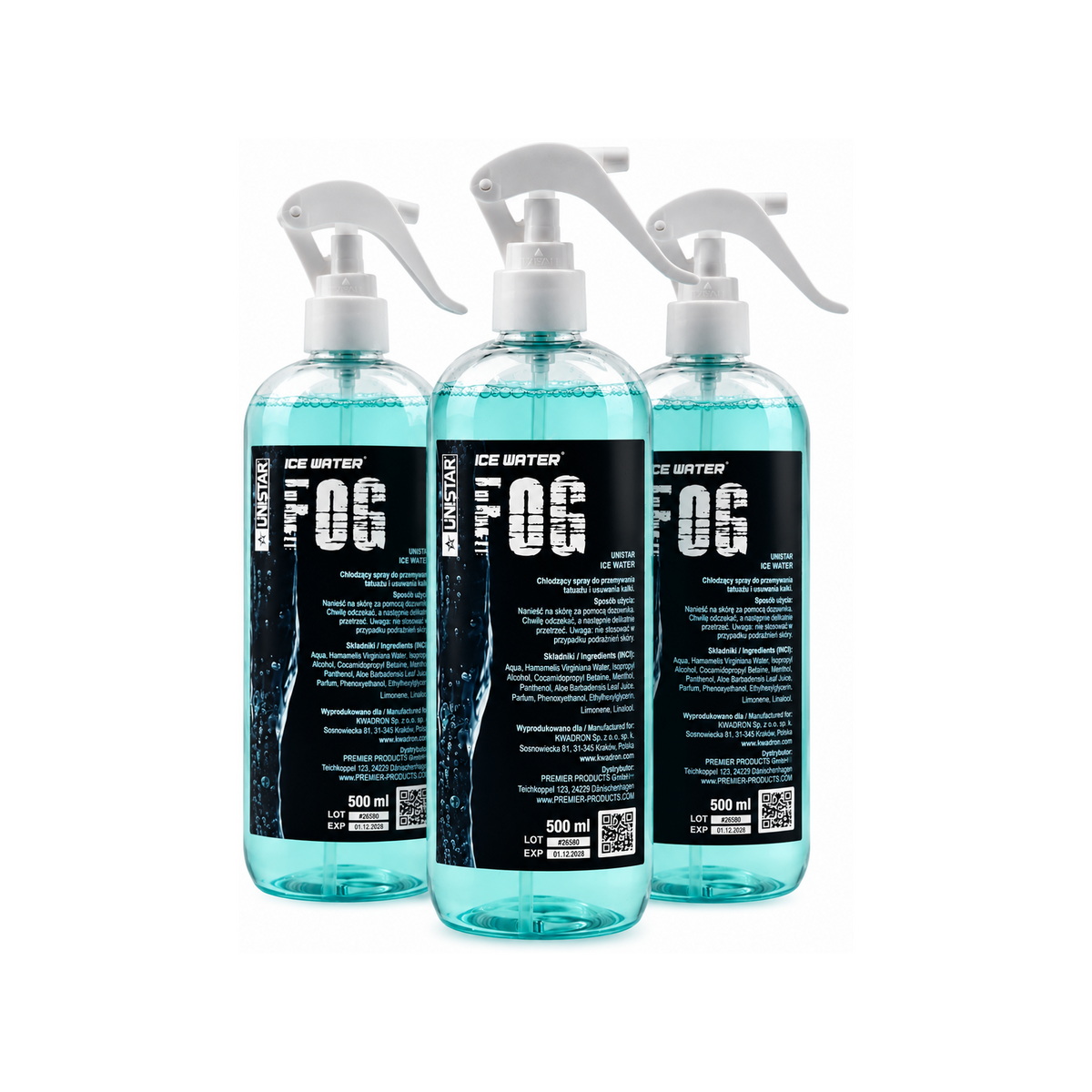 Unistar Ice Water FOG - mgiełka chłodząca - 500ml – zdjęcie 5
