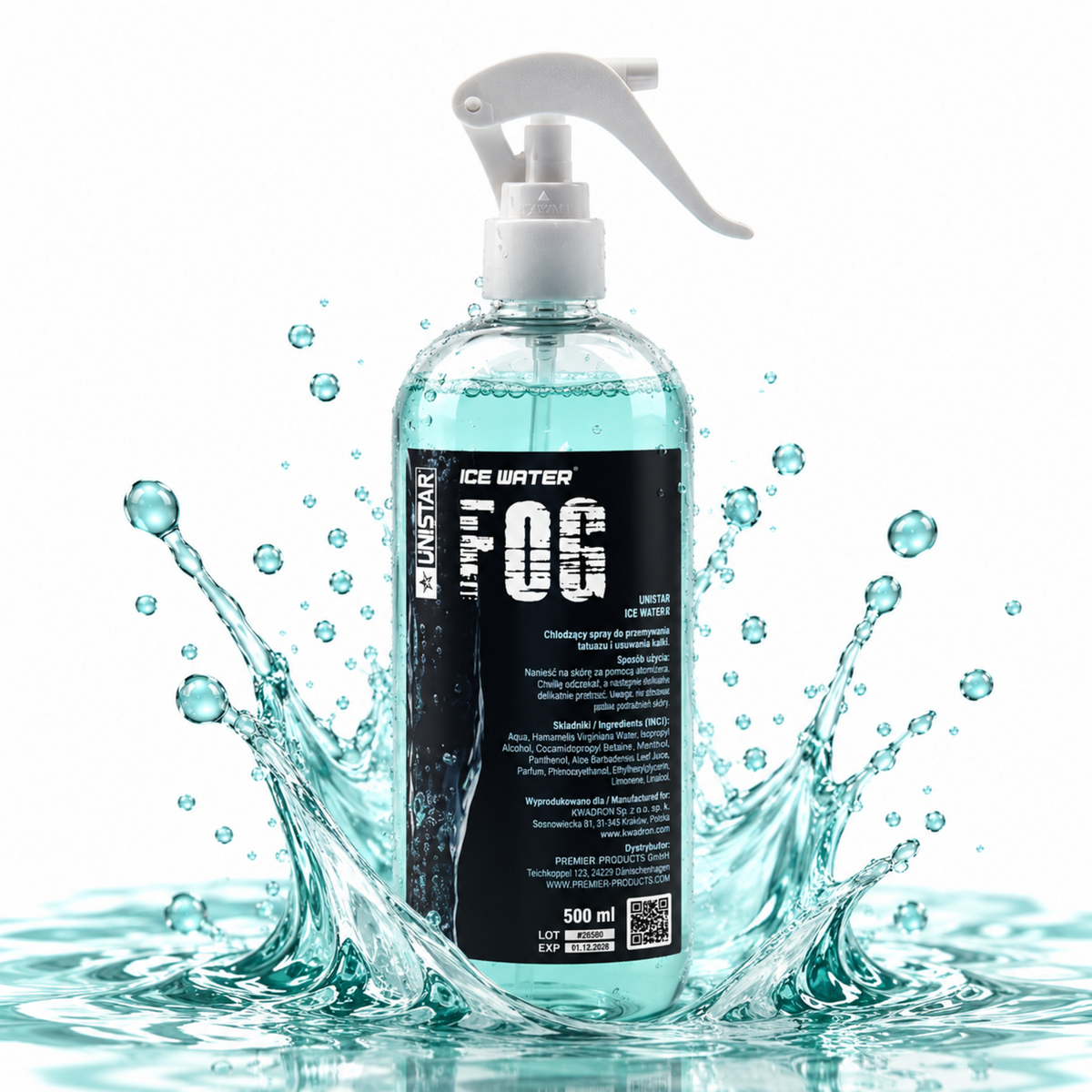 Unistar Ice Water FOG - mgiełka chłodząca - 500ml