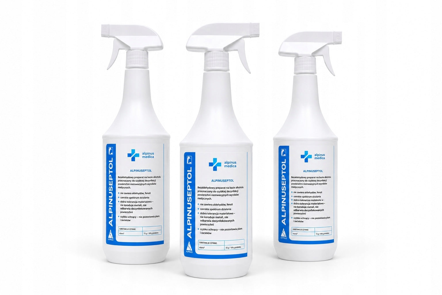 Preparat do dezynfekcji powierzchni medycznych - Spray - Alpinuseptol 1L