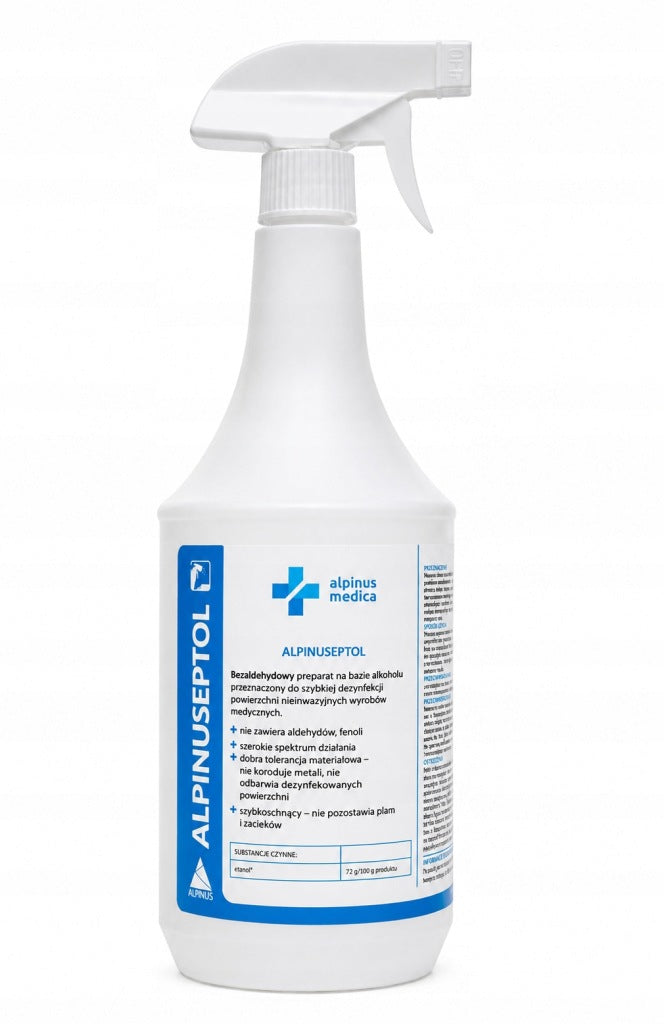 Preparat do dezynfekcji powierzchni medycznych - Spray - Alpinuseptol 1L
