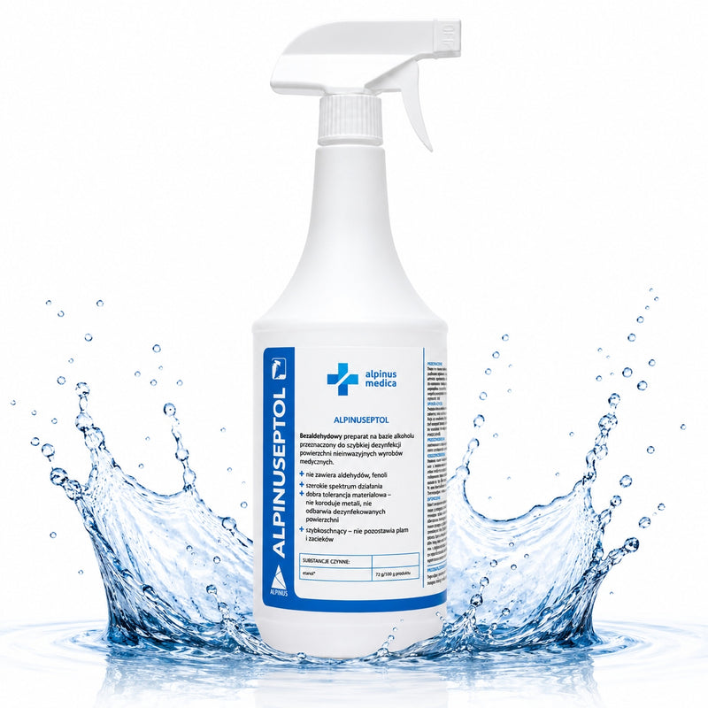 Preparat do dezynfekcji powierzchni medycznych - Spray - Alpinuseptol 1L