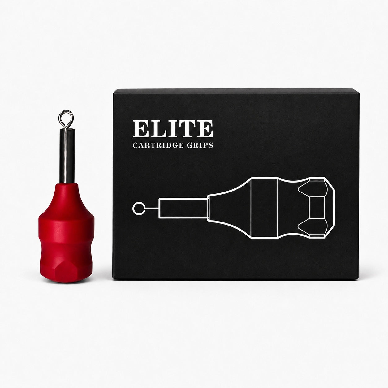 Rura, uchwyt, gryf na kartridż - ELITE Cartridge Grips Red 30mm - 10szt