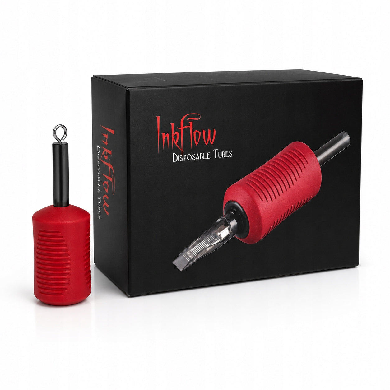 Rura, uchwyt, na kartridż - ELITE InkFlow Cartridge Grips Red 30mm - 1szt