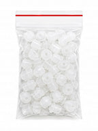 Silikonowe Gumki nypelki do maszynek do tatuażu - White soft - 100 szt.