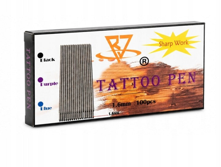 Tattoo Pen - Długopis, rysik do tatuażu - przenoszenie wzoru - Black - 1szt