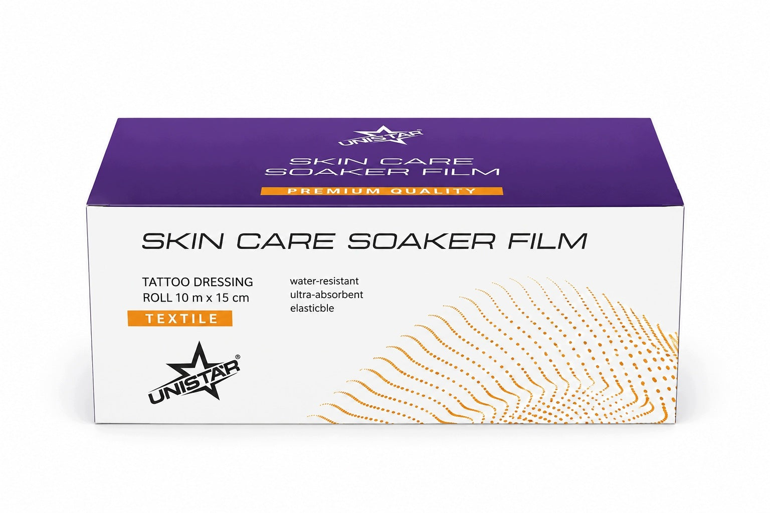 Tekstylny opatrunek na Tatuaż - Unistar Skin Care Soaker Film - 10mx15cm