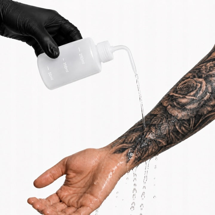 Tryskawka do przemywania tatuażu 250ml – Butelka do Przemywania Tattoo LDPE