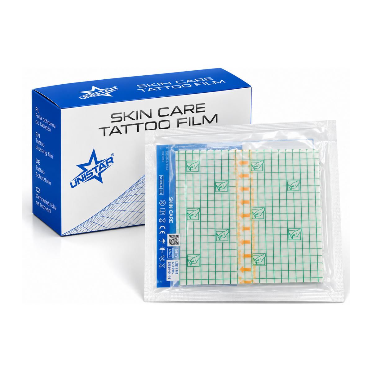UNISTAR Second Skin - Opatrunek na Tatuaż 12,5x12,5cm - 5 szt.