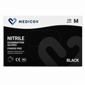 Rękawiczki Nitrylowe BLACK Bezpudrowe Medicov 100 szt. M - Wyrób Medyczny