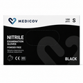 Rękawiczki Nitrylowe BLACK Bezpudrowe Medicov 100 szt. S - Wyrób Medyczny