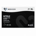 Rękawiczki Nitrylowe BLACK Bezpudrowe Medicov 100 szt. XL - Wyrób Medyczny
