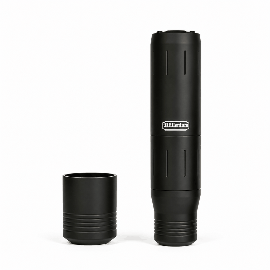 Maszynka do tatuażu Wireless Pen Milenium Black – widok z boku