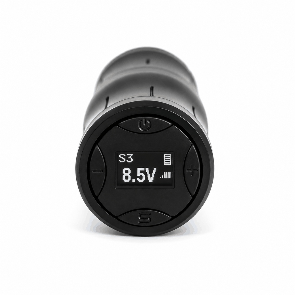 Maszynka do tatuażu Wireless Pen Milenium Black – akumulator i port ładowania