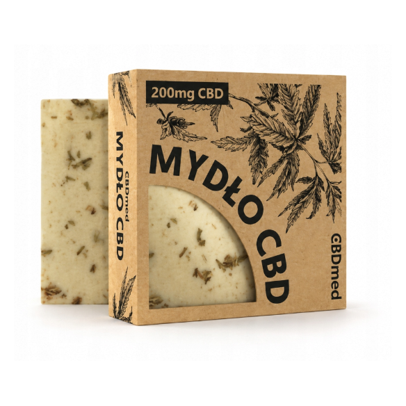 Mydło Konopne CBD 200mg do Twarzy i Ciała - CBDmed 100g