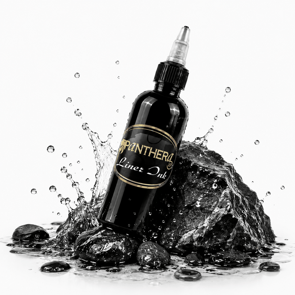 Czarna farba, tusz do tatuażu - Panthera Ink - Liner Ink - 150 ml – zdjęcie 2