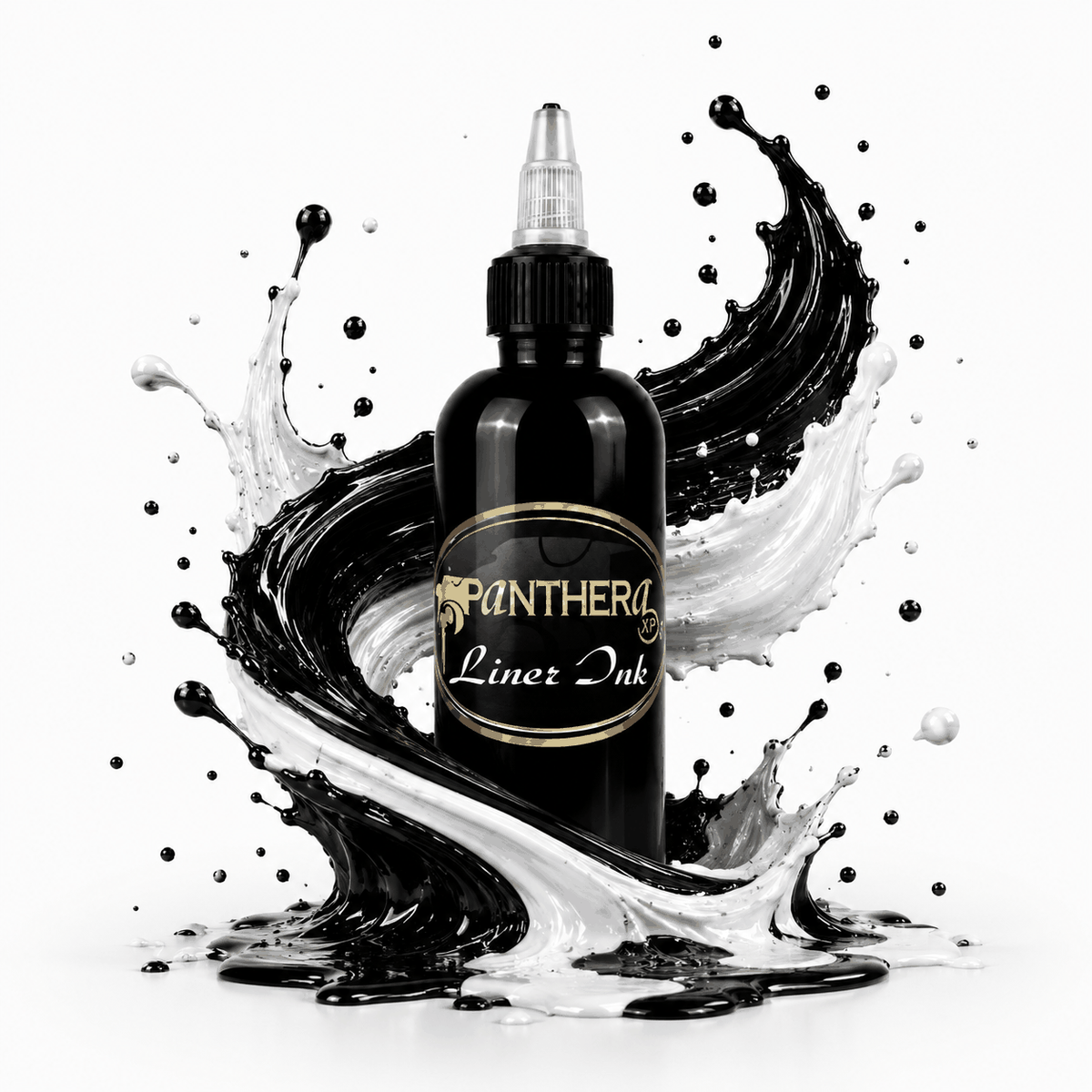 Czarna farba, tusz do tatuażu - Panthera Ink - Liner Ink - 150 ml – zdjęcie 3