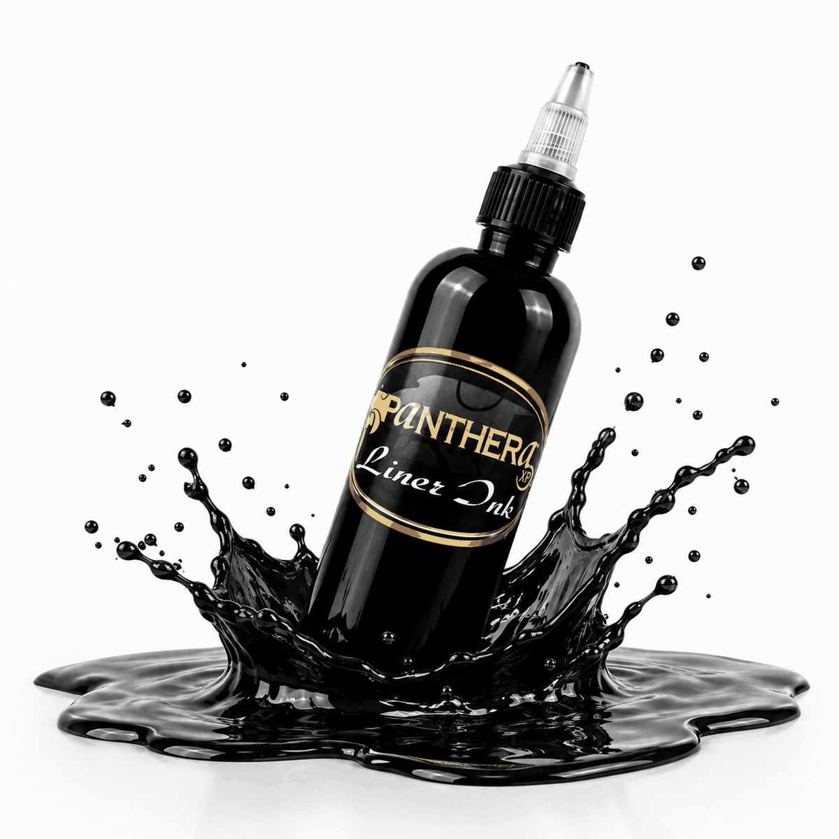 Czarna farba, tusz do tatuażu - Panthera Ink - Liner Ink - 150 ml – zdjęcie 4