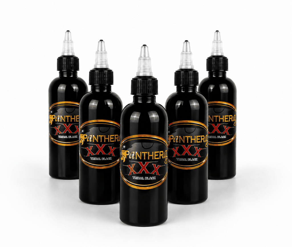 Czarna farba, tusz do tatuażu - Panthera Ink - Black Tribal XXX - 150 ml – zdjęcie 3