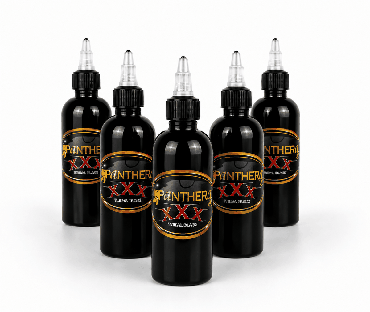 Czarna farba, tusz do tatuażu - Panthera Ink - Black Tribal XXX - 150 ml – zdjęcie 3