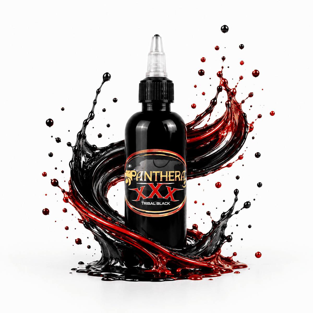 Czarna farba, tusz do tatuażu - Panthera Ink - Black Tribal XXX - 150 ml – zdjęcie 5