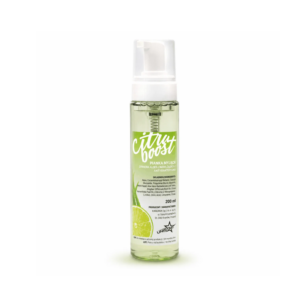Mydło, pianka myjąca do tatuażu cytusowa - Unistar - Citro Boost - 200ml