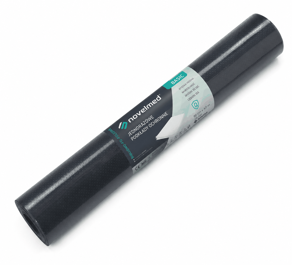 Podkład Kosmetyczny - Novelmed Basic - Black 60cmx40m 80-odcinków 3-warstwy – zdjęcie 2
