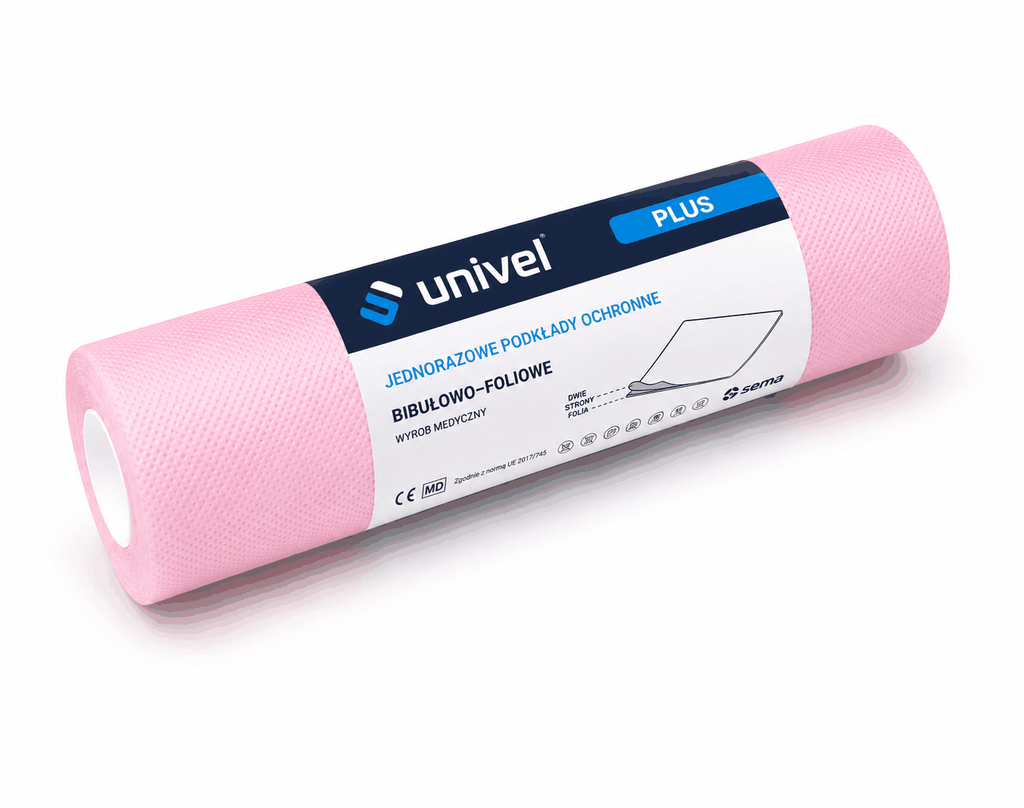 Podkład Kosmetyczny - Univel Plus - Pink 33x48cm 40-odcinków - 3-warstwy – zdjęcie 2