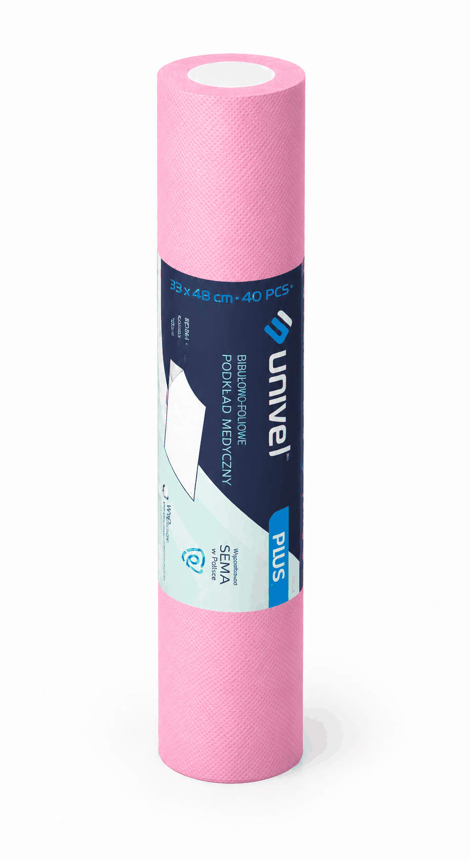 Podkład Kosmetyczny - Univel Plus - Pink 33x48cm 40-odcinków - 3-warstwy – zdjęcie 4