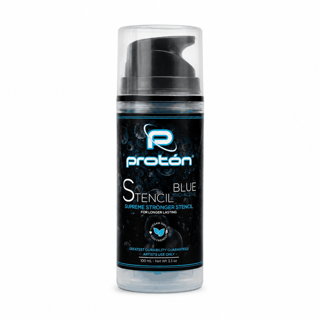 Proton Stencil Primer - żel do odbijania wzoru kalki tatuażu - BLUE 100ml – zdjęcie 2