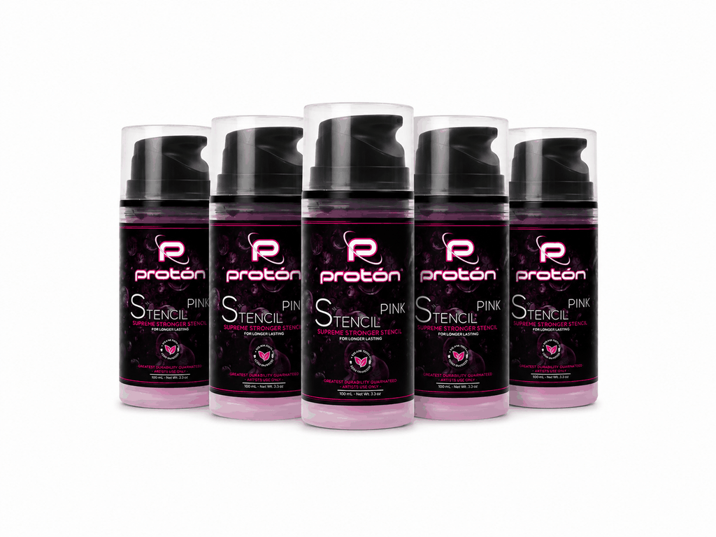 Proton Stencil Primer - żel do odbijania wzoru kalki tatuażu - PINK 100ml – zdjęcie 3