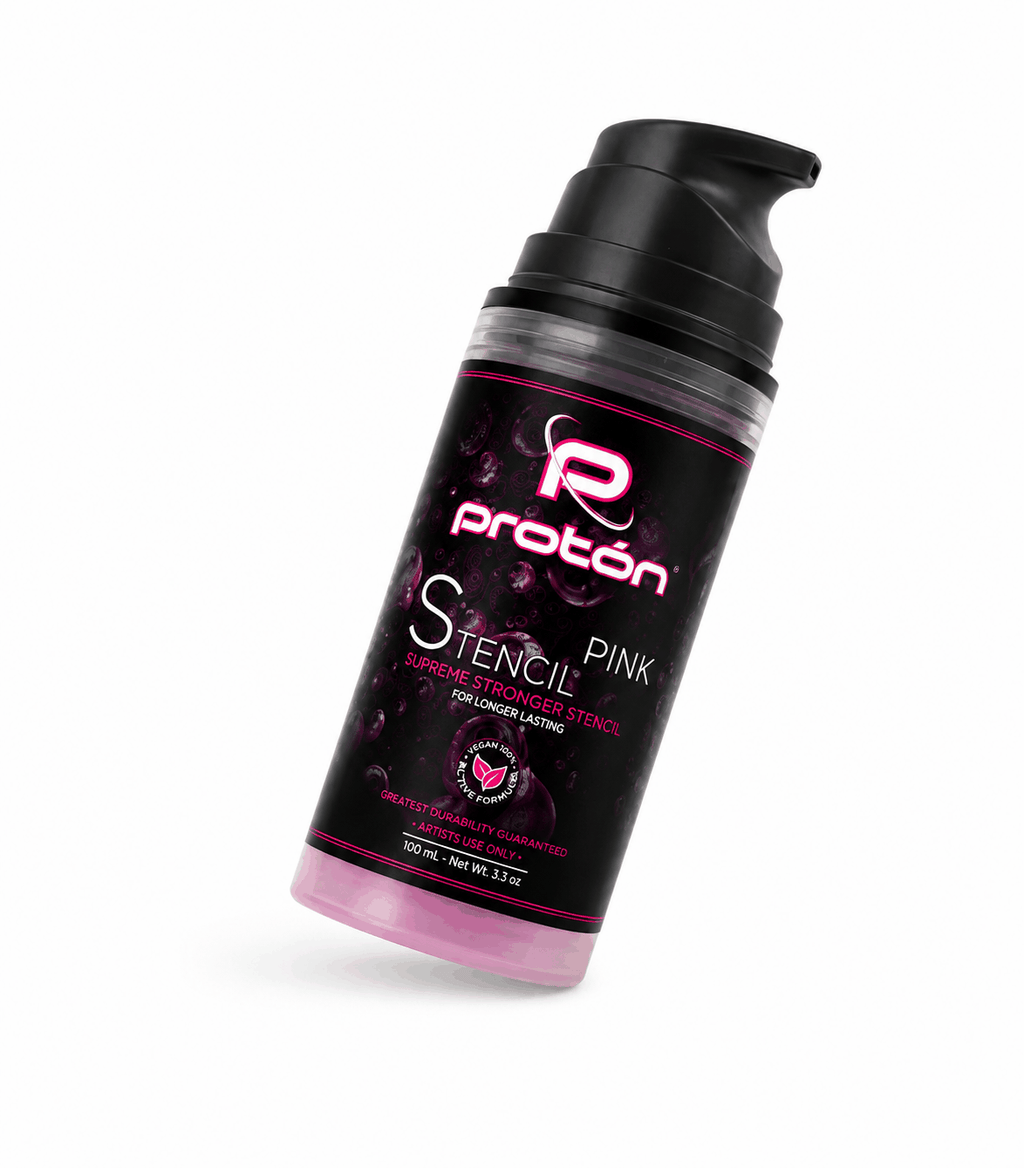 Proton Stencil Primer - żel do odbijania wzoru kalki tatuażu - PINK 100ml – zdjęcie 4