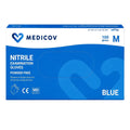 Rękawiczki Nitrylowe BLUE Bezpudrowe Medicov 100 szt. M