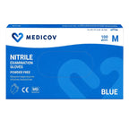 Rękawiczki Nitrylowe BLUE Bezpudrowe Medicov 100 szt. M