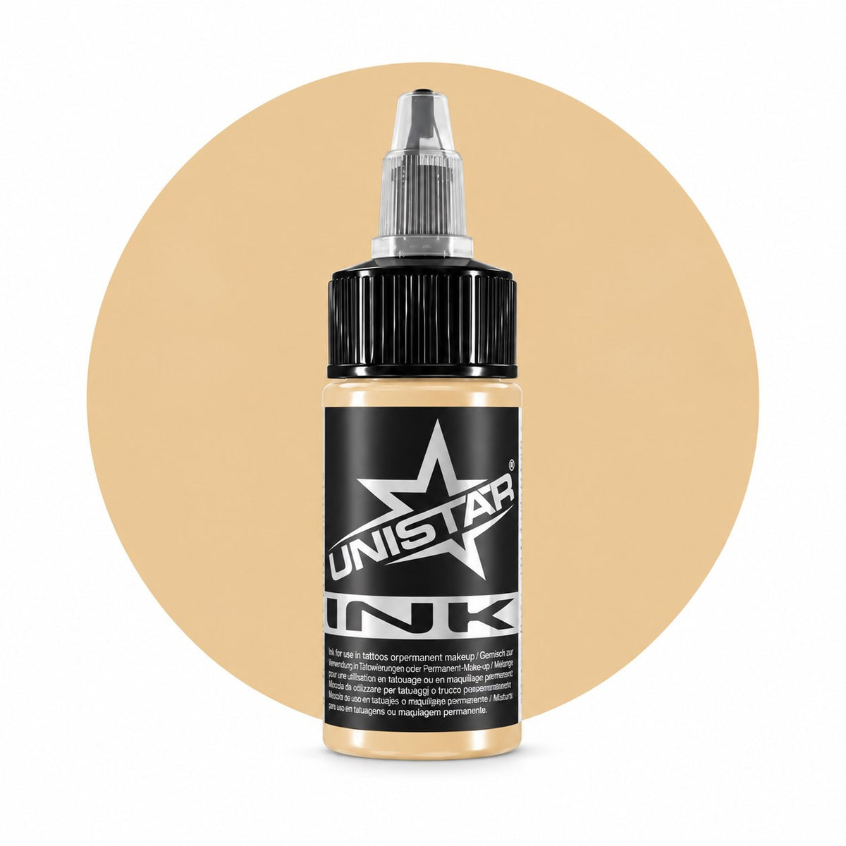 Beżowa farba, tusz do tatuażu - UNISTAR INK - Tan 30ml (Reach)